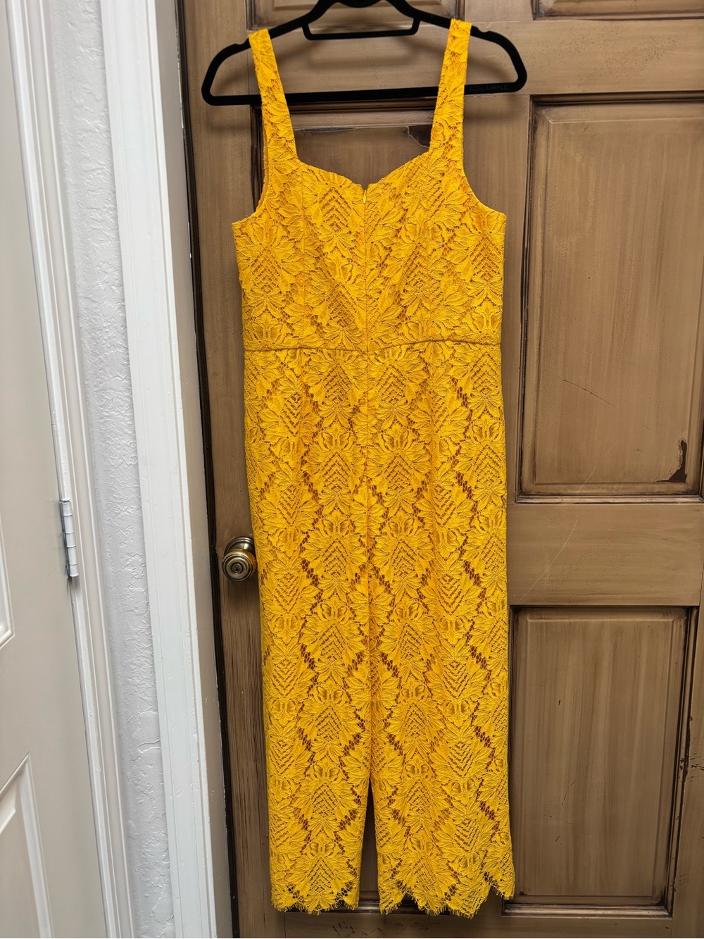 Trina Turk NWT Adventure Cropped Jumpsuit in Mimosa Yellow - Picture 4 of 4